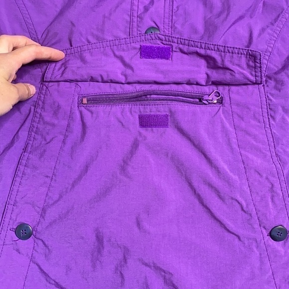 Vintage Columbia Purple Anorak Pullover Hooded Jacket Medium - Picture 5 of 14